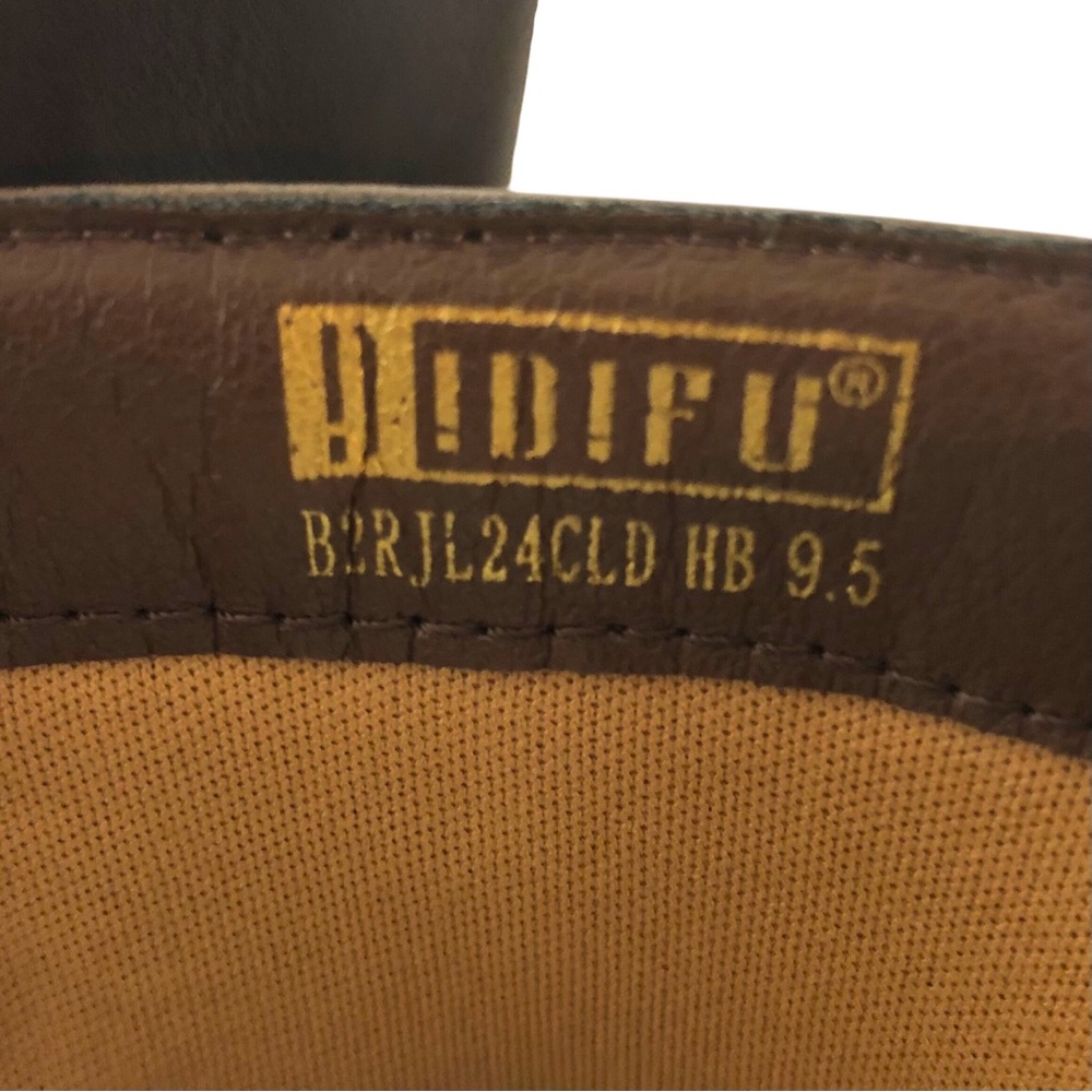 Womens Brown Vegan Leather Combat Boots Full Zip Platform Lug Soles Size 9.5 NEW - Picture 10 of 11